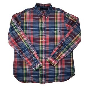 Ralph Lauren Men's Plaid Button Down Shirt Long Sleeve Size L